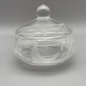 WATERFORD MARQUIS SIGNED "YOURS TRULY"‎ CRYSTAL TRINKET BOX with LID